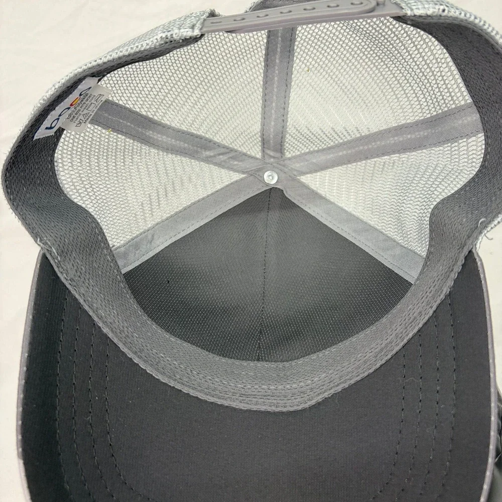 Boco Gear Trucker Hat Yotta Energy Unisex OSFM Gray Mesh Snapback Cap